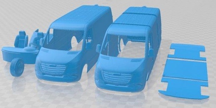 freightliner velocista pannello furgone l2h1 2019 stampabile fessura scalextric tamiya rc miniz passatempo micro 3d print model - Mito3D