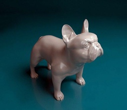french bulldog animal printready stl obj 3d print model - Mito3D