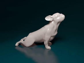français bouledogue 2 3d impression modèle in figurines 3dexport animal chien stl obj printready 3d print model - Mito3D