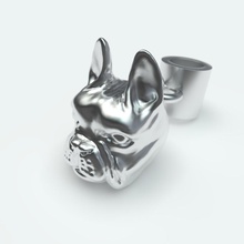 francese bulldog 3d stampa modello in ciondoli 3dexport pendente gioielleria pandora 3d print model - Mito3D