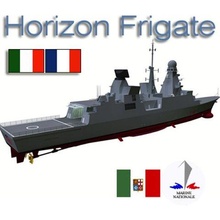 french italian horizon class frigate andrea doria c4d 3d model in cruiser 3dexport 3d print model - Mito3D