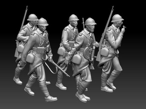 french soldier ww2 ww2 frenchman france soldiers 2ww wwii lebel m1886 chauchat man soldier war miniature sculpture military army rifle 
