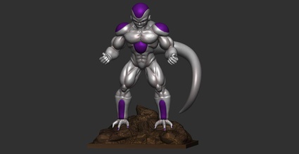 frieza dragon ball z 3d print model in coins badges 3dexport dragonball goku vegeta anime manga jiren majin buu toy 3d print model - Mito3D