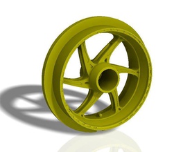 frente verso 6 oz falou moto leve - modelo de impressão roda pneu a rim corrida motoracing gp scalemodel hobby diy indústria automotiva 3d print model - Mito3D