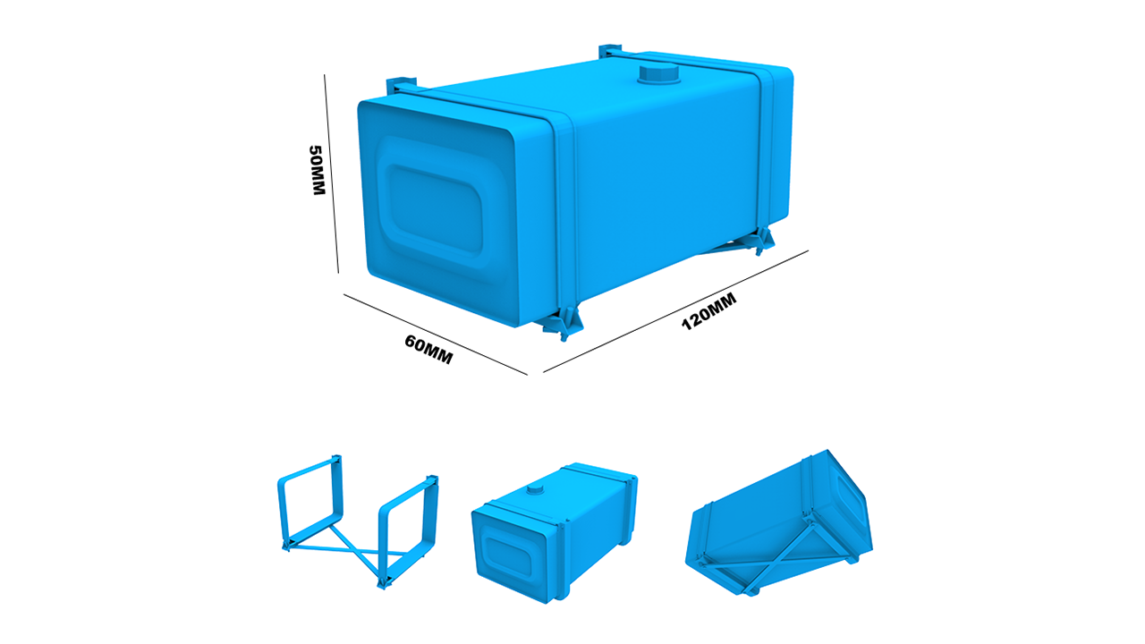 carburante serbatoio 114 3d stampa modello in settore automobilistico 3dexport camion trasferimento veicolo barile vuoto conservazione immagazzinato tamiya olio rc giocattoli stampabile 3D print model - Mito3D