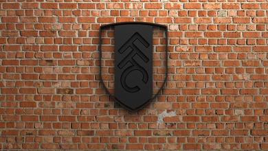 fulham fc logo goal sports game play football soccer fifa league championship competition europe icon stadium team champions 3d 3dprint sculptures england 3d print model - Mito3D
