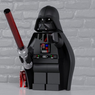 fully articulated star wars darth vader lego maxifig -- snap-fit magnetic sculpture starwars darth-vader minifig minifigure figure toy 3d print model - Mito3D