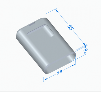 funda mando garaje porte clés llavero 3d print model - Mito3D