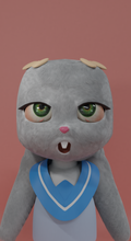 peludo conejo 3d modelo in fantasía 3dexport personaje niña animal 3d print model - Mito3D