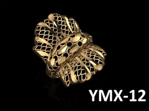 fusion-fashion ring fashion fusion jewelry filigree 3d print model - Mito3D