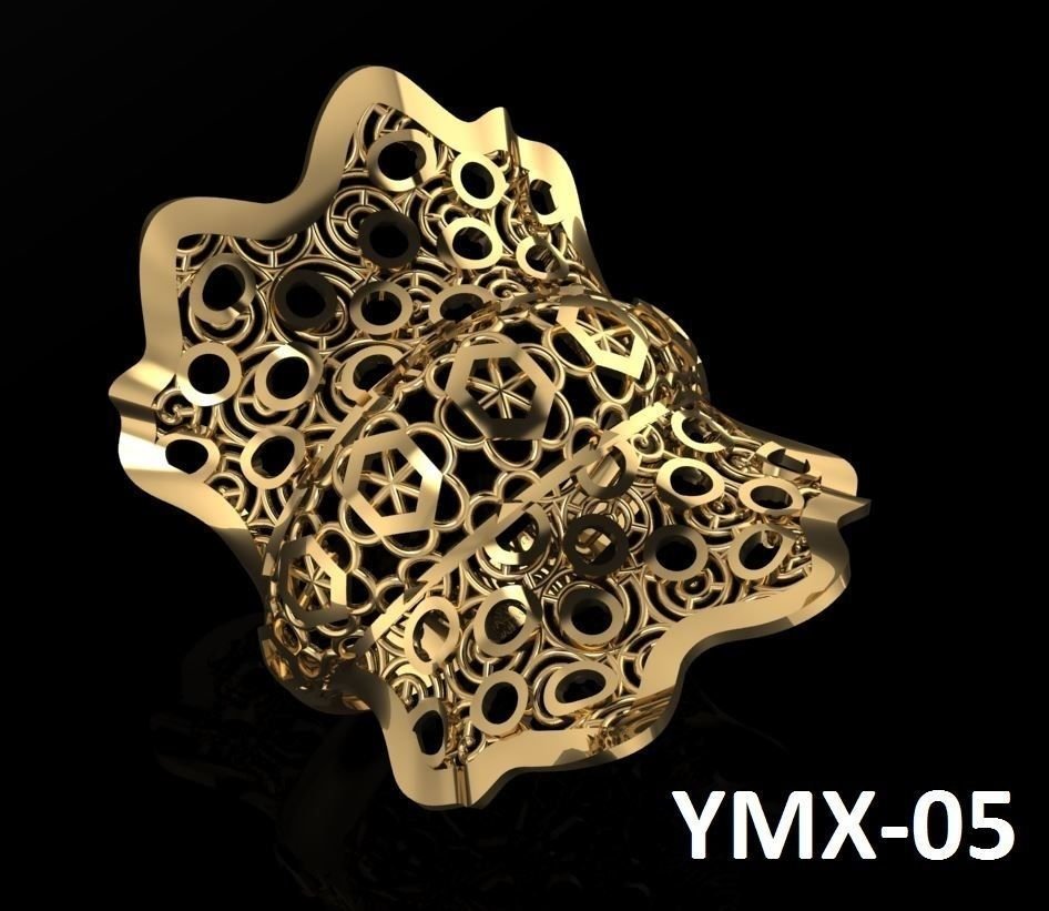 fusion-Mode-ring Mode ring fusion Schmuck das filigrane 3D print model - Mito3D