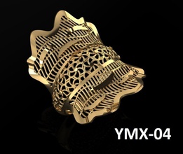 fusion fashion bague 3d impression modèle in anneaux 3dexport mode bijoux filigrane 3d print model - Mito3D