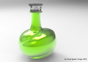 fusione borraccia gratuito bicchieri bottiglia 3d print model - Mito3D