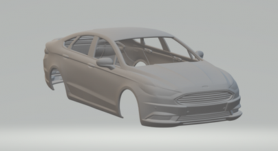 füzyon sedan 3d yazdır model in araç 3dexport döküm sıcak tekerlekler tren h0 yuva araba rc rcmodel mondeo boğa burcu sho hızlı geri dönüş odak 3d print model - Mito3D