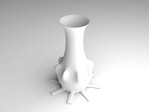 futuristico 3d stampabile vaso il design casa arredamento famiglia-voce ascii binario stl stereolitography 3d print model - Mito3D