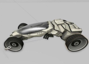 fütüristik araba game ready bedava 3d model in konsept 3dexport 3d print model - Mito3D