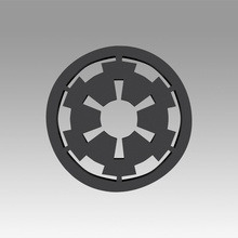 Galaktik imparatorluk sembolü logosu asi ittifak İmparatorluğu sembol yıldız savaşlar işaret logo hobi diy 3d print model - Mito3D