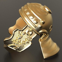 galea erkek yüzüğü mücevher takı yüzük mensring Roma legion kask 3d print model - Mito3D