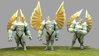 galio league of legends 3d print model in monsters & creatures 3dexport character toy body lol champion stl 3dprint games toys game accessories art 3d print model - Mito3D