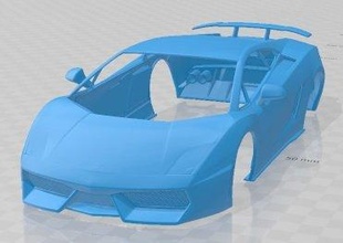 gallardo lp570 4 superleggera 2011 printable body car slot scalextric tamiya rc miniz hobby micro 3d print model - Mito3D