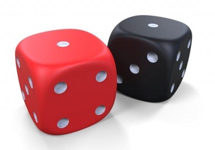 Jeu dé casino jouet chance pari jeux d'argent haute dénoyauté poker cube jouant chanceux 3d print model - Mito3D