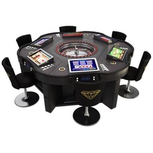 game table - roulette wheel royal crown casino chip seat leisure screen chair stool sports 3dvm 3d print model - Mito3D