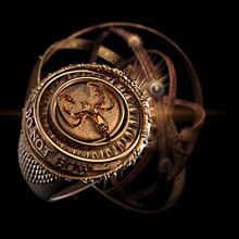 oyun thrones greyjoy yüzük mücevher yuvarlak parlak Gümüş Bronz altın parlayan kraken takı 3d print model - Mito3D