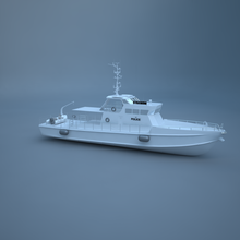 gaming patrol boat high poly gamingboat 3d print model - Mito3D