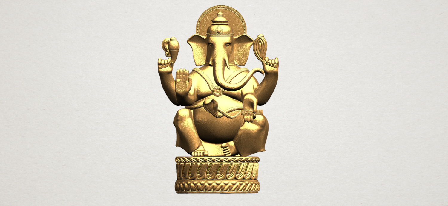 ganesha 01 3d impression modèle in décor 3dexport intérieur extérieur historique architecture asiatique chinois indien bouddhiste religion bodhisattva shakyamuni temple bouddha statue gautama sculpture culte miniatures 3D print model - Mito3D