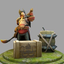 gangplank league of legends 3d print model in man 3dexport character toy body lol champion stl 3dprint games toys game accessories art 3d print model - Mito3D