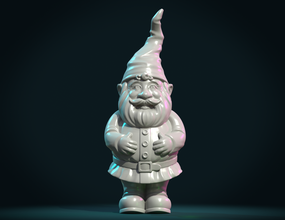 garden gnome iii 3d print model in sculpture 3dexport elf fantasy creature man dwarf figure miniature statue 3d print model - Mito3D