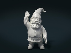 jardin gnome 3d impression modèle in figurines 3dexport fantaisie créature humain homme barbe moustache nain magie 3d print model - Mito3D