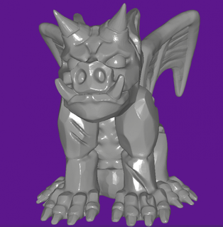 gargoyle 3d print model in monsters & creatures 3dexport 3d print model - Mito3D
