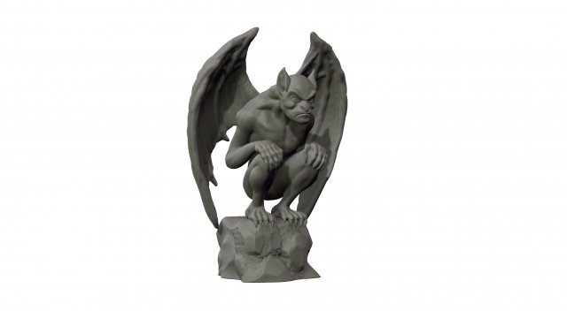 gargoyle demone 3d modello stampa in figurine 3dexport scultura arte statua antico rinascimento barocco arredamento vecchio orrore fata miniature sci fi 3D print model - Mito3D