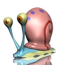 gary escargot dessin animé mollusque 3d modèle in 3dexport bob l'éponge toon fantaisie personnage éponge anime 3d print model - Mito3D