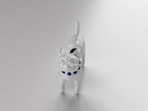 gato arete 3d print model in earrings 3dexport cat desing diseo 3d print model - Mito3D