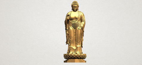 gautama buda pé 02 3d impressão modelo in homem 3dexport interior exterior histórico arquitetura asiática chinês indiano budista religião bodhisattva shakyamuni têmpora decoração estátua escultura adoração miniaturas 3d print model - Mito3D