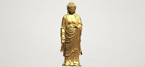 gautama buddha in piedi 3d stampa modello arredamento 3dexport moderno interni decorativo dettagliata fotorealistico pronto stampabile stampa casa buddismo orientare 3d print model - Mito3D