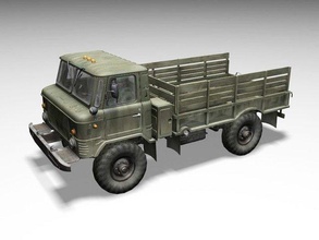 gaz 66 soviétique camion 3d modèle in transport 3dexport militaire armée 3d print model - Mito3D