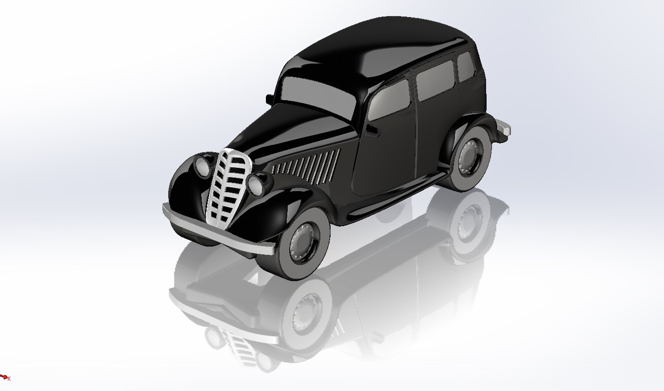 gaz-m1 gaz l'urss la russie rétro voiture véhicule les soviétiques 3d d'impression solide 3D print model - Mito3D