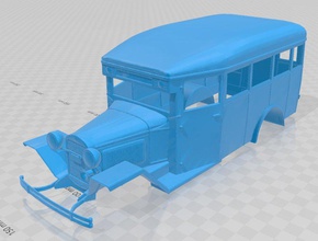 gaz 0330 imprimible cuerpo de autobuses el autobús ranura scalextric tamiya rc miniz hobby 1-10 1-24 1-32 3d print model - Mito3D