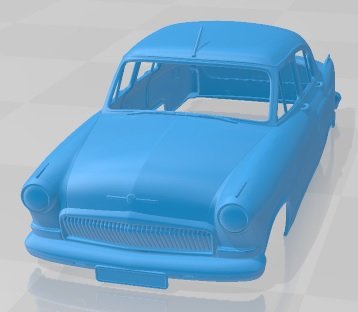 gaz 21 Volga 1956printable vücut araba otomotiv yuva ölçülü Tamiya rc miniz hobi mikro 3D print model - Mito3D