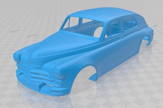 gaz m20 imprimible cuerpo del coche ranura scalextric tamiya rc miniz hobby 1-10 1-24 1-32 3d print model - Mito3D