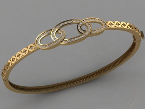 gc oro brc004 - brazalete de diamante la joyería moda diseño plata anillo lujo elegante brillante el art collar gem pulsera colgante zafiro los collares braceletsjewelry 3d print model - Mito3D