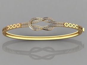 gc gold brc008- diamond bracelet jewelry fashion design silver ring luxury elegant shining art necklace gem pendant sapphire necklaces wristlet 3d print model - Mito3D
