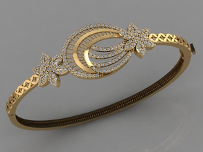 gc oro brc015 - braccialetto di diamanti moda il design argento anello lusso elegante lucente diamante art la collana gemma ciondolo zaffiro collane cinturino dell'orologio bracciali 3d print model - Mito3D