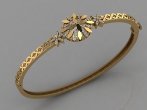 gc oro brc016 - braccialetto di diamanti gioielli moda il design argento anello lusso elegante lucente diamante art la collana gemma ciondolo zaffiro collane cinturino dell'orologio 3d print model - Mito3D