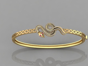 gc oro brc020 - brazalete de diamante la moda diseño plata anillo lujo elegante brillante el art collar gem pulsera colgante zafiro los collares las pulseras 3d print model - Mito3D