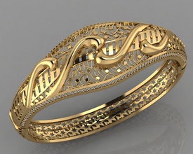 gc gold brc038 - Diamant-Armband Mode design Silber ring Luxus elegant scheint diamond Kunst Halskette gem Armband Anhänger Saphir Halsketten uhrarmband Armbänder 3d print model - Mito3D