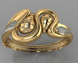 gc gold brc039 - Diamant-Armband Mode design Silber ring Luxus elegant scheint diamond Kunst Halskette gem Armband Anhänger Saphir Halsketten uhrarmband Armbänder 3d print model - Mito3D